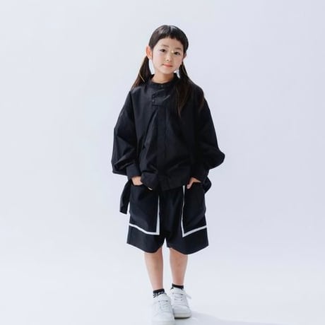 nunuforme /   レイヤードシャツ  05-nf25-508-031   Black  S.M .L .XL.1(155).2(163)