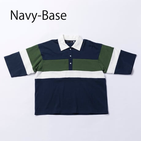 nunuforme / トリコロールポロT  39-nf25-827-506  Navy  M(105-115).L(120-130) .XL(135-145).1(155).2(163)