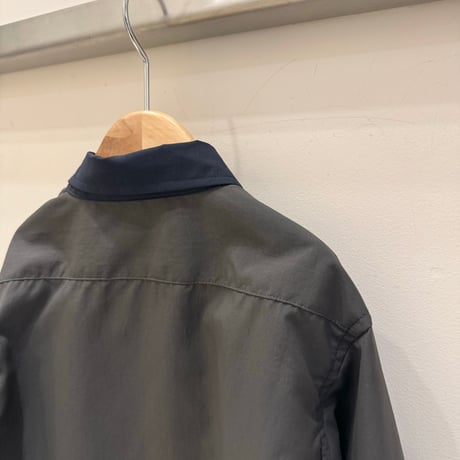 nunuforme /Exclusive Item  スナップシャツ 24MB021 Navy×Charcoal 115.125.135.145.1(155).2(163).M