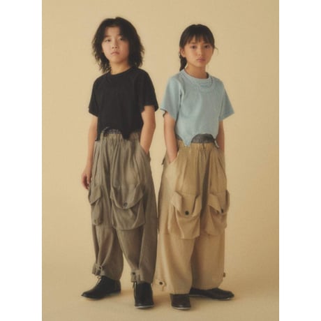 GRIS / Layer neck Tee  GR26SS-CU003  BLACK  M(120-135).L(135-150).XL(150-160)