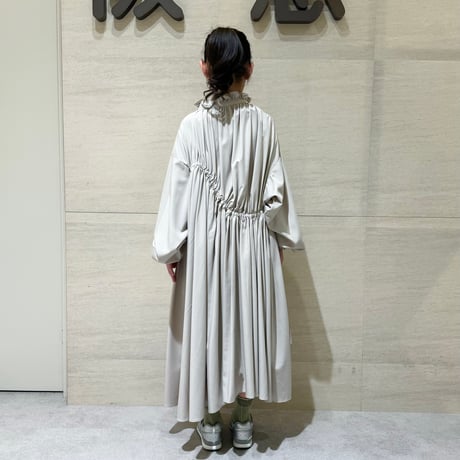 nunuforme /Exclusive Item ドローストリングワンピース  NUNUMB022 Grey Beige 115.125.135.145.1(155).2(163)