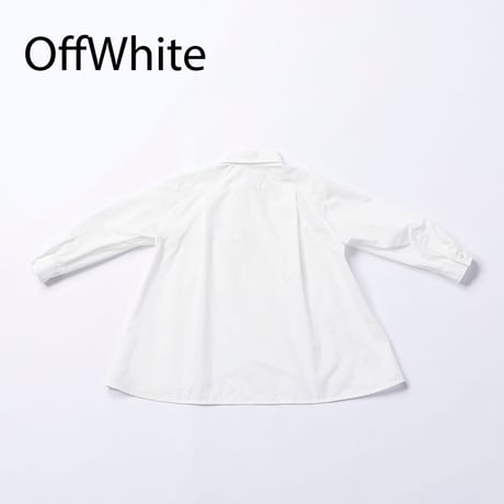 nunuforme /  アシンメトリー ジップシャツ 06-nf25-526-035  OffWhite  S.M .L .XL.1(155).2(163)
