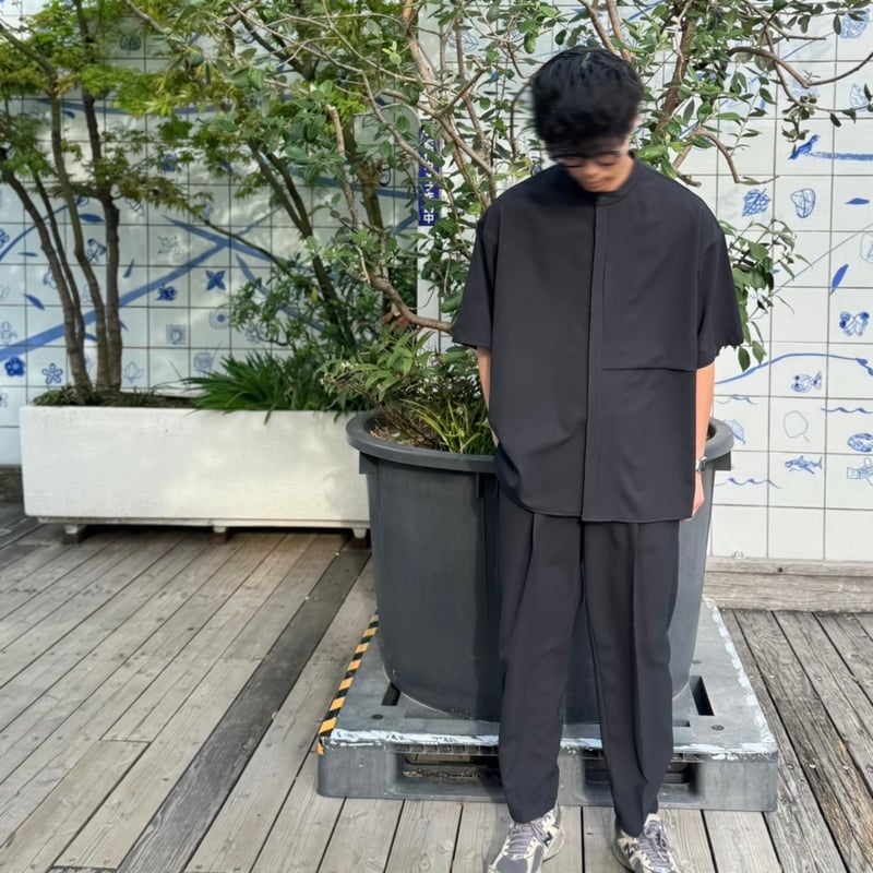 別注】MOUN TEN. /polyester canapa pocket s/s shi