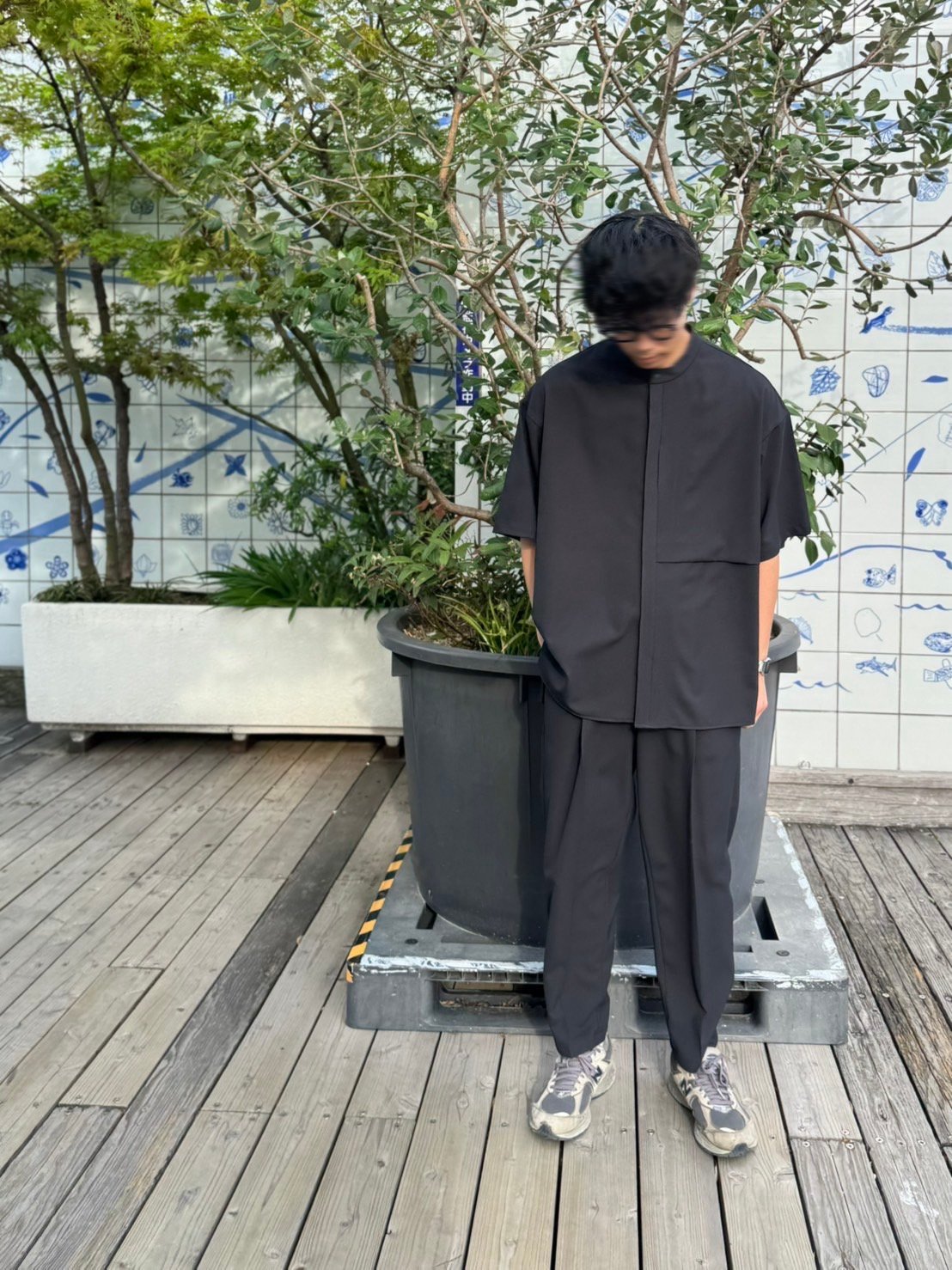 別注】MOUN TEN. /polyester canapa pocket s/s shi