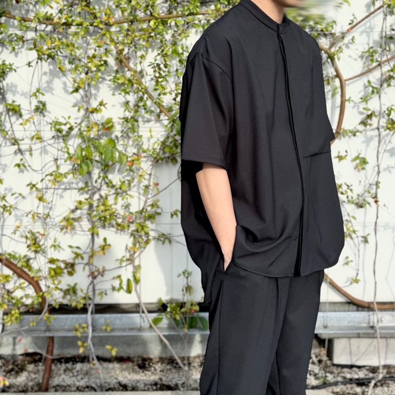 別注】MOUN TEN. /polyester canapa pocket s/s shi