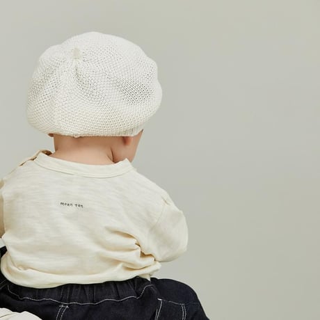 MOUN TEN. / organic slub wide T(for baby)   BT01-0110a  ecru  80.95