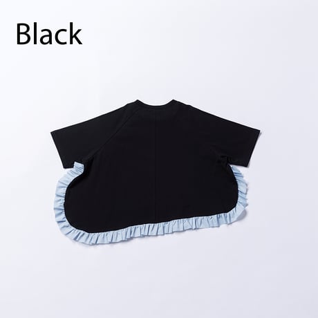 nunuforme /アシンメトリーフリルT  51-nf25-966-716  Black  105.115.125.135.145.1(155).2(163)