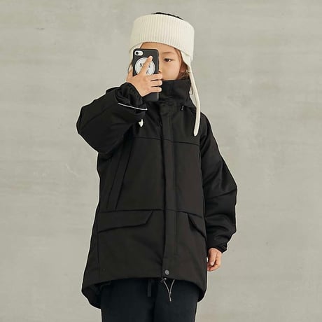 MOUN TEN. / T/C puff coat MC21-1442a.b.c black 110.125.140.0(155).1(adult)