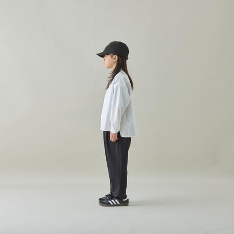 MOUN TEN. /stretch typewriter bandcollar shirt  MS40-1906  white 110.125.140.0(155).1(adult)