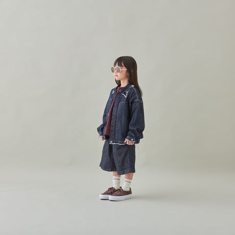 MOUN TEN. / denim work blouson(organic cotton)  MB38-1813  indigo  125.140.0.1.2