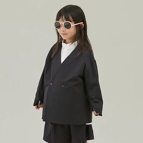 MOUN TEN. / stretch nylon gaba jacket   MJ04-1101  black  110.125.140.0(155).1(adult)