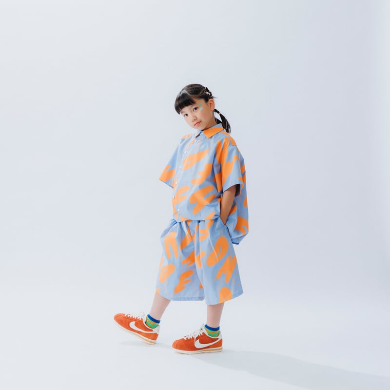 nunuforme / ループロゴショートパンツ 34-nf25-633-260 Blue