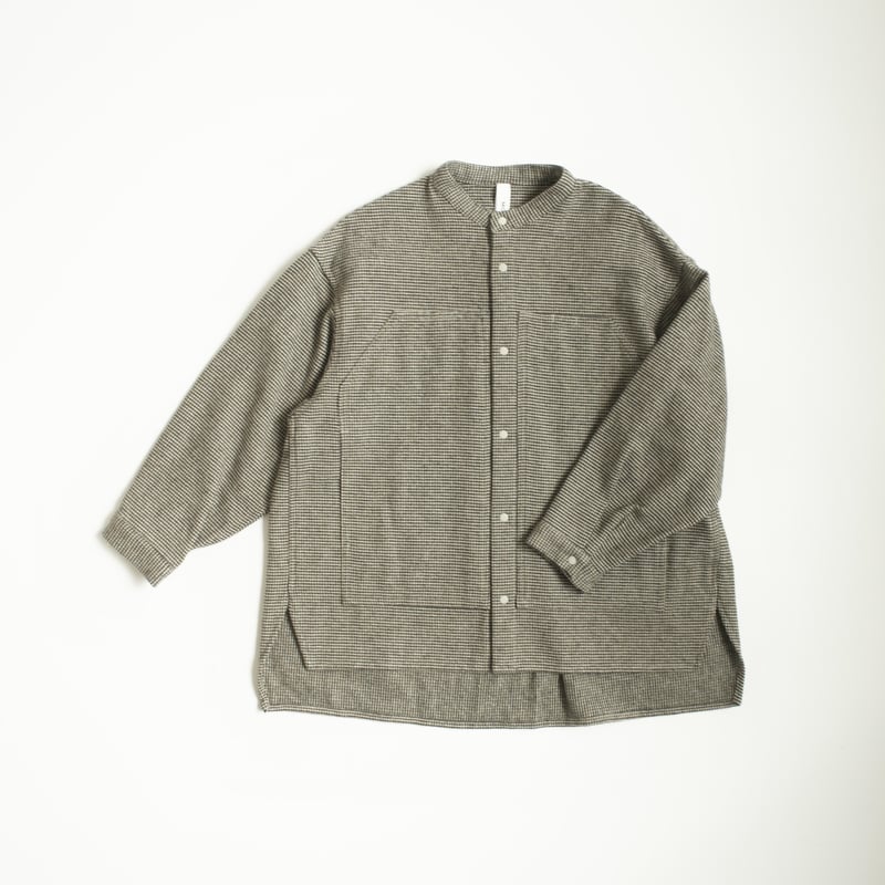 MOUN TEN. /cotton tweed pocket shirt MS29-1815