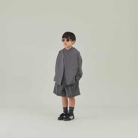 MOUN TEN. / polyester canapa  jacket  MJ04-1105  black  110.125.140.0(155),1(adult)