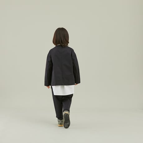 MOUN TEN. / stretch nylon gaba jacket   MJ04-1101  black  110.125.140.0(155).1(adult)