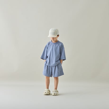 MOUN TEN. /  light terry short T　MT112-1814　 blue gray  0(155).1(adult)
