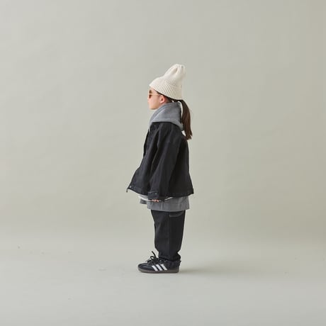 MOUN TEN. / denim work blouson(organic cotton)  MB38-1813  black  125.140.0(155).1(adult)