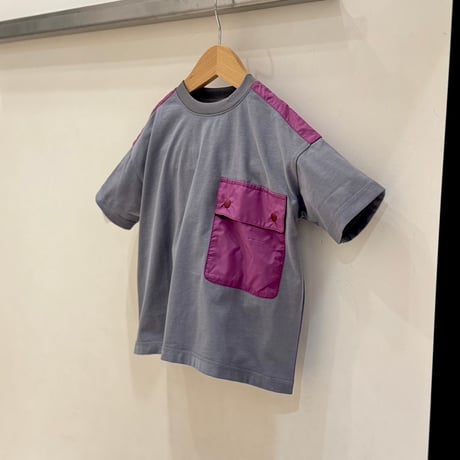 6°vocale/ サファリTシャツ　KN-SFRT-25S　GRAYBEIGE  100.110.120.130.140.150