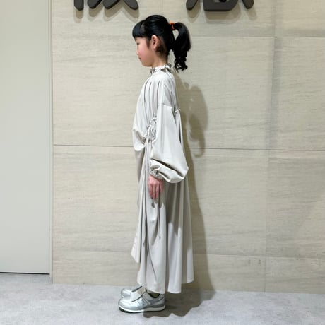 nunuforme /Exclusive Item ドローストリングワンピース  NUNUMB022 Grey Beige 115.125.135.145.1(155).2(163)