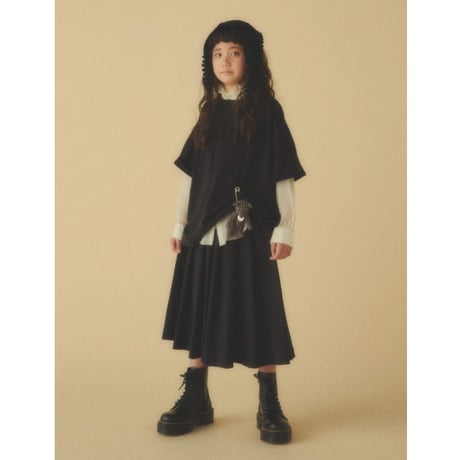 GRIS / Tucking skirt  GR26SS-SK001  BLACK  S(110-120).M(120-135).L(135-150).XL(150-160)