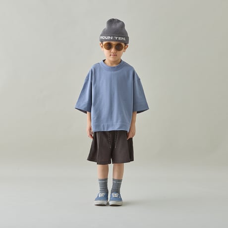 MOUN TEN. / air sucker half pants  MP55C-1938  black  110.125.140.0(155).1(adult)