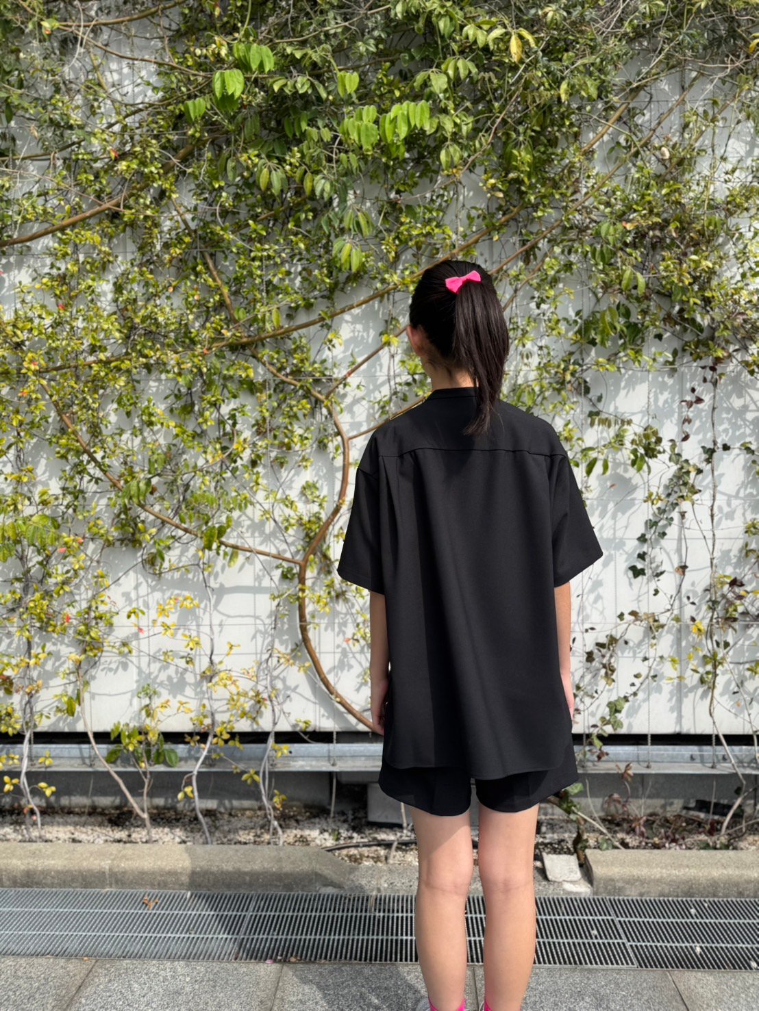 別注】MOUN TEN. /polyester canapa pocket s/s shi 別注】MOUN TEN. /polyester canapa pocket s/s shi