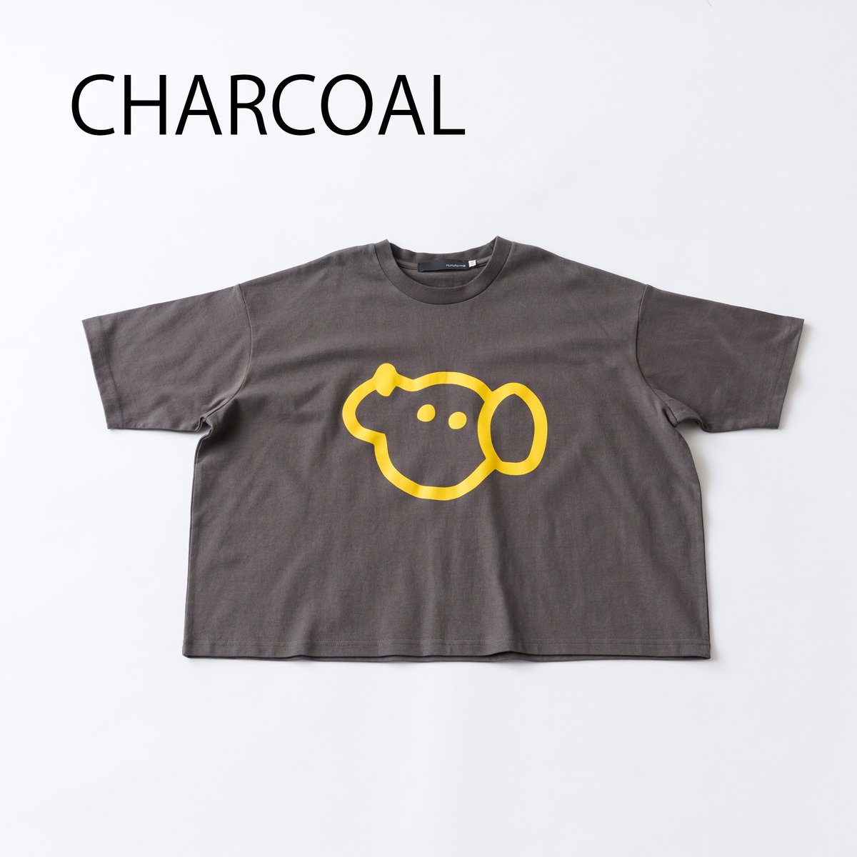 nunuforme【ヌヌフォルム】新品未使用2025SSコラボT nunuforme / ゆるinuinuT nt24-005-02 Charcoal