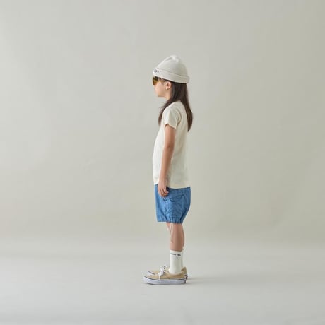 MOUN TEN. / herringbone denim midi cargo   MP100-1919   vintage blue  125.140.0(155)