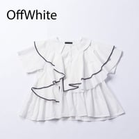 nunuforme /  ダブルフリルブラウス　 24-nf25-582-031    OffWhite  S.M .L .XL.1(155).2(163)