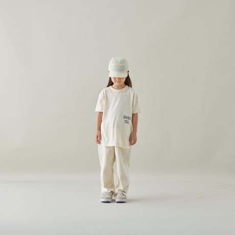 MOUN TEN. /standard T - front logo (organic cotton) MT105-1913 ecru 125.140.0(155).1(adult).2(adult)