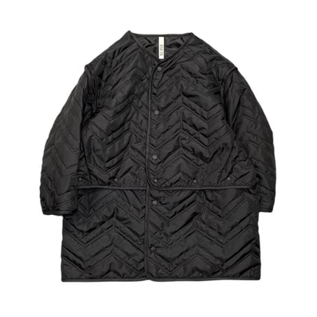 MOUN TEN. / zigzag quilt separate coat  MC33-1625a.b.c  black  125,140,0(155),1(adult)