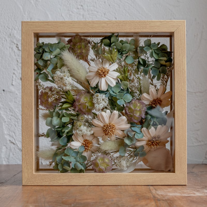 【新品】Tida Flower ドライフラワー フレームフラワー 紫陽花 寒色系 アジサイ入り寒色系ドライフラワーフレームフラワー | ドライフラワー
