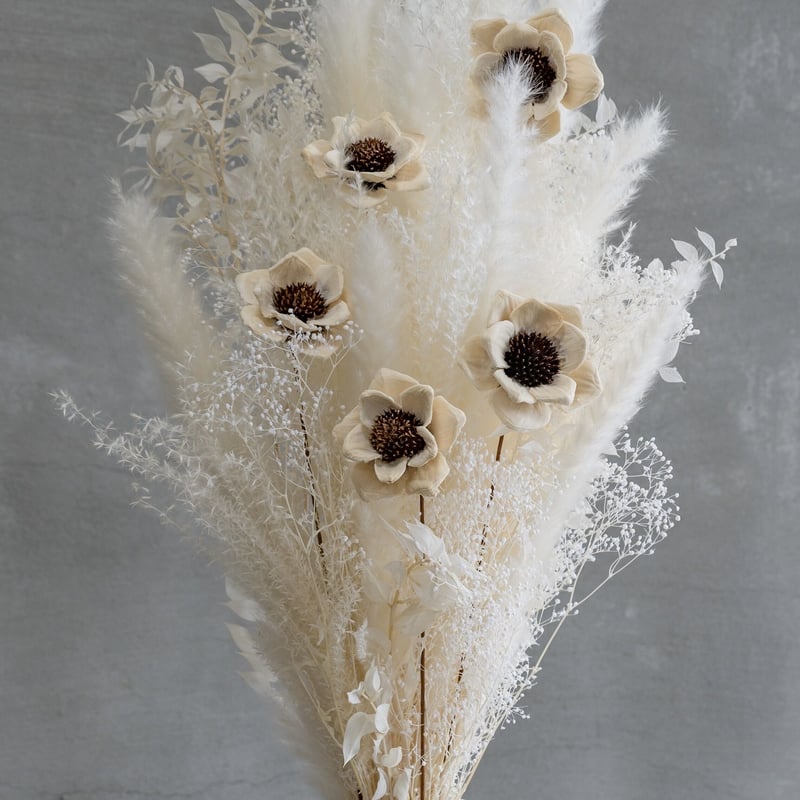 まっしろドライフラワー花材セット | ドライフラワーと、うつわ