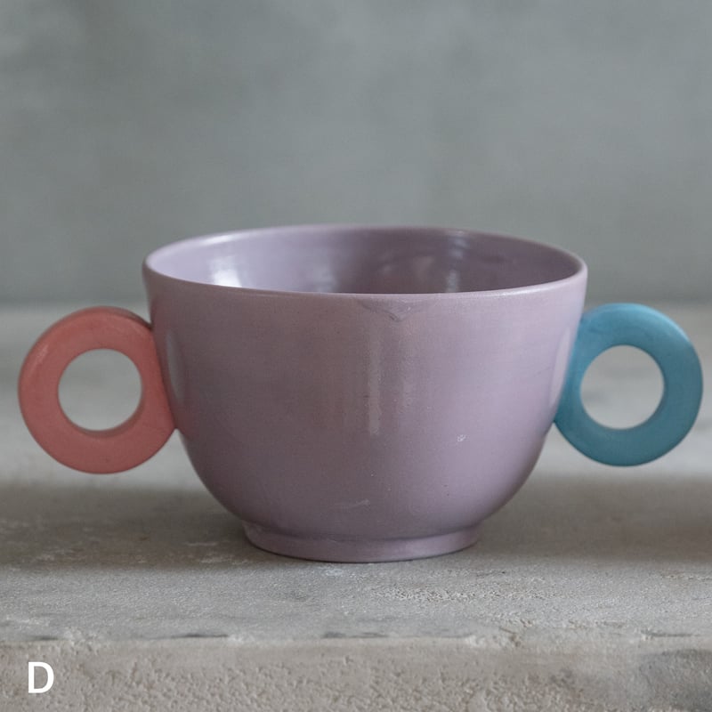 取手付きスープカップ【竹村良訓】 ※一点もの | ドライフラワーと