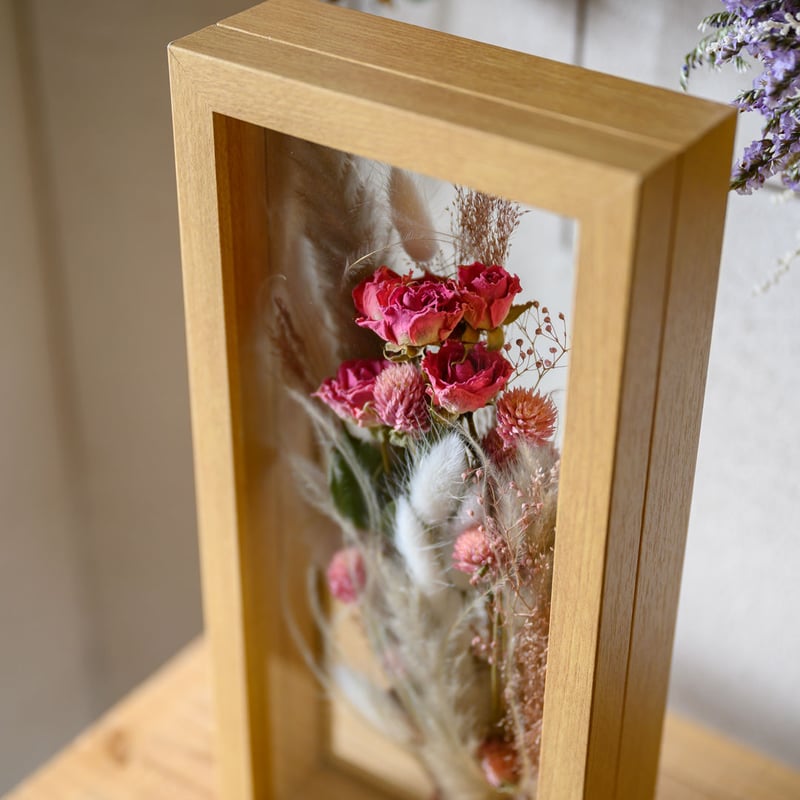 フレームフラワー長方形 ・ふつうスリム | ドライフラワーと、うつわと