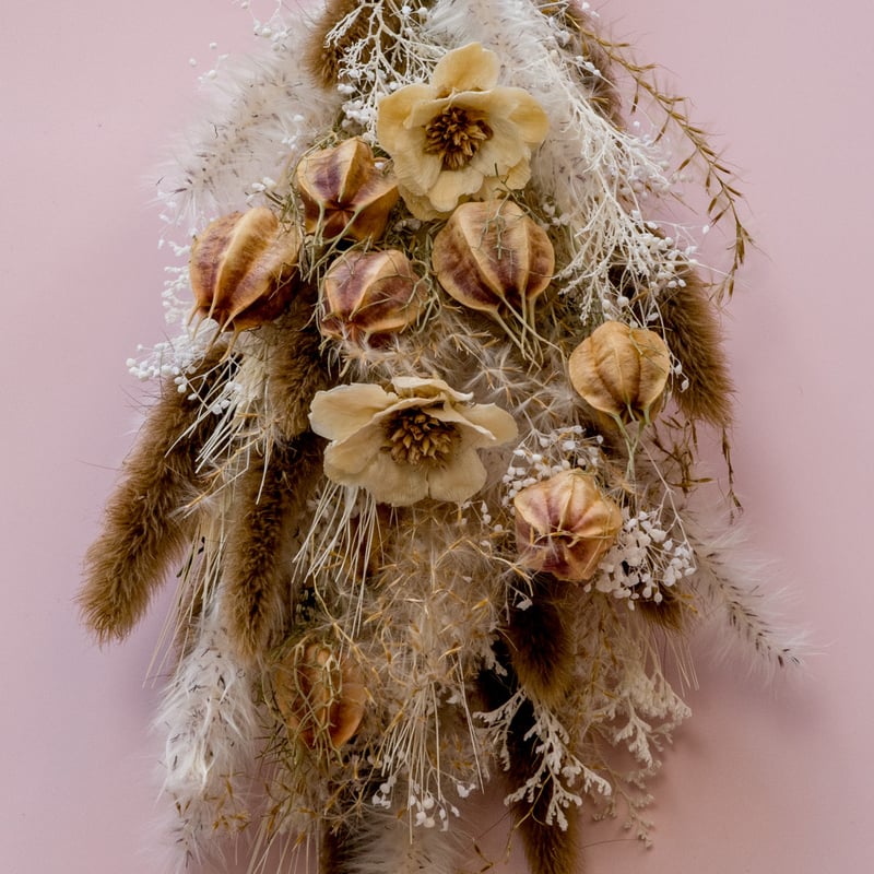 Tida Flowerの、ドライフラワーミニスワッグ | ドライフラワーと
