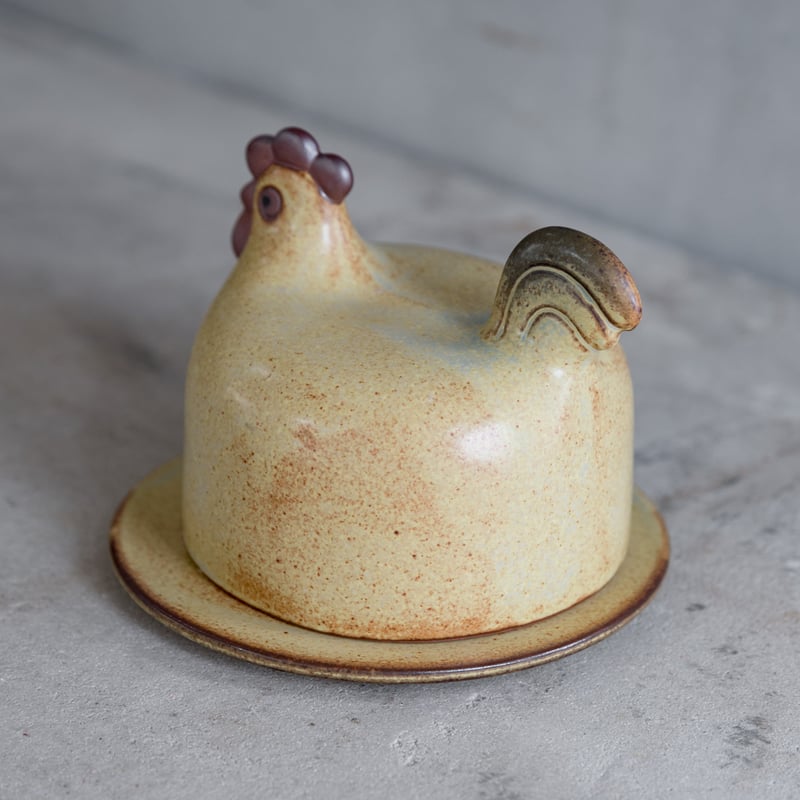 リサ・ラーソン×かしわ窯】にわとりのバターケース＜ヘリテージ