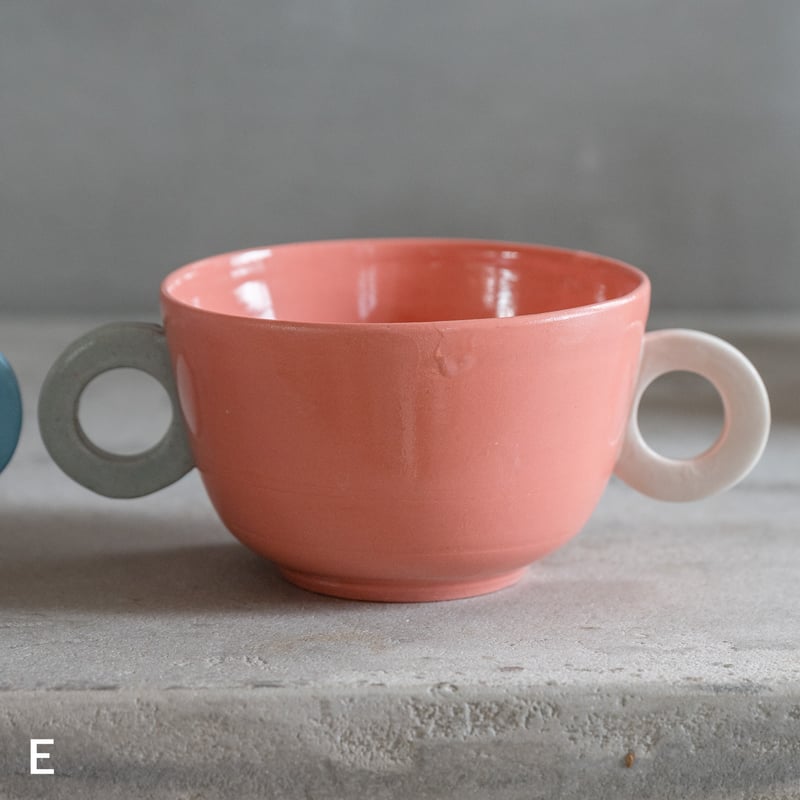 取手付きスープカップ【竹村良訓】 ※一点もの | ドライフラワーと