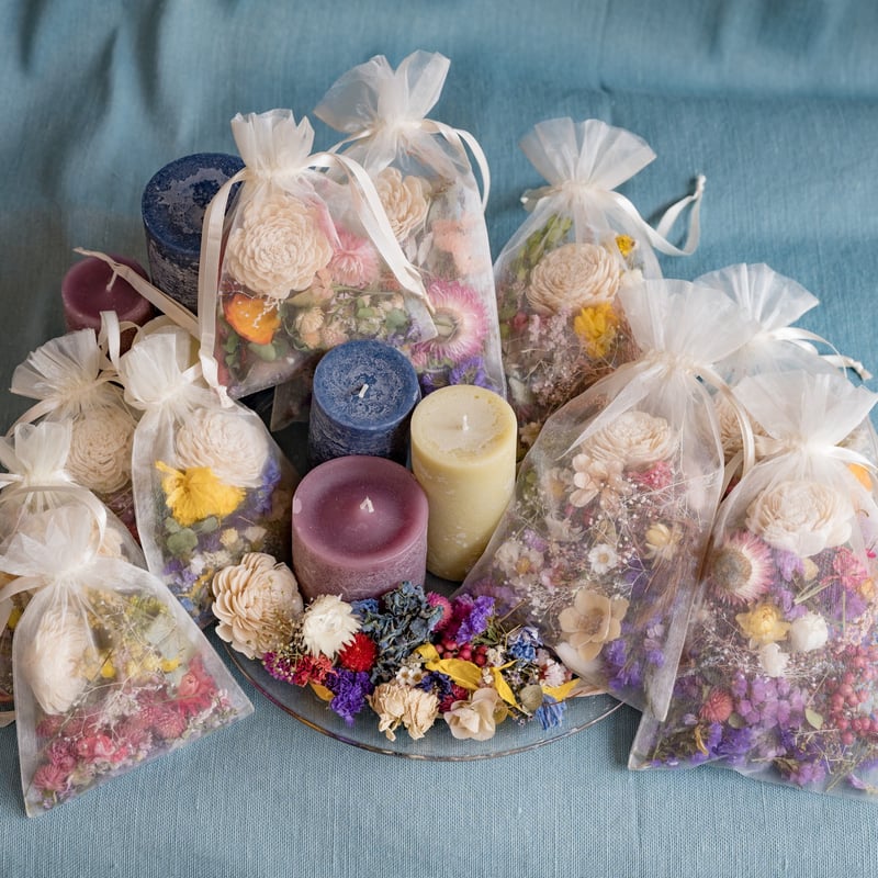 ドライフラワーポプリ（小・大） | ドライフラワーと、うつわと