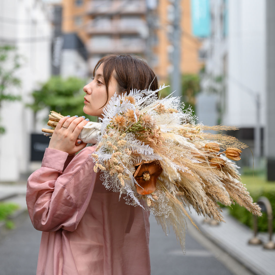 【おまかせ】ほわほわブラウンオフホワイトブーケ | TOKYO ...