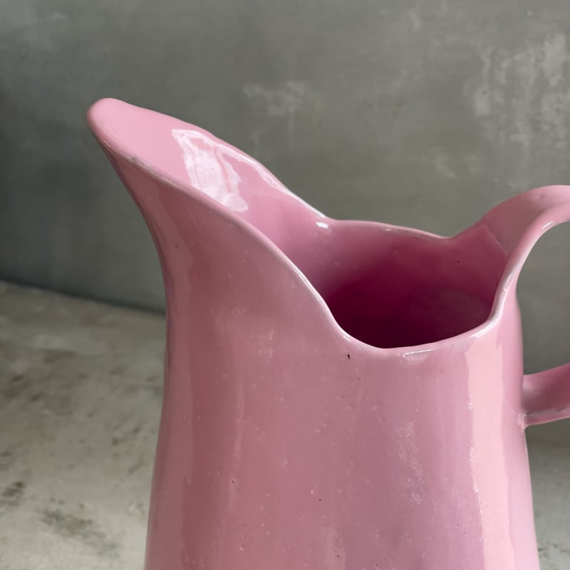 ピッチャー・大（モロッコブルー・ピンク）【teto ceramics/石井啓一