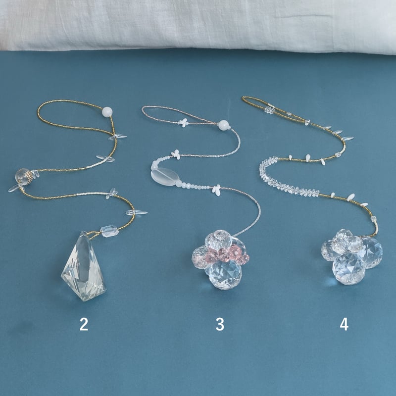 サンキャッチャー サンキャッチャー（2-pendulum、3-vintage crystal、4-herkime