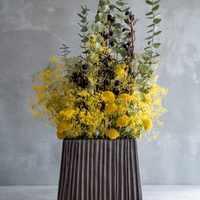 ドライフラワーアレンジメント（陶器うつわ） | ドライフラワーと