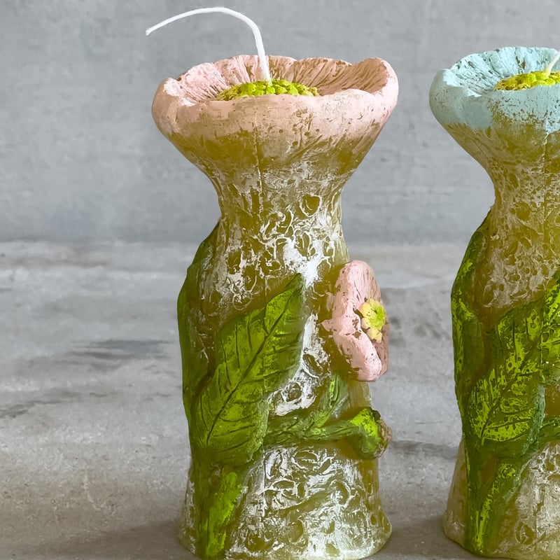 お花のキャンドル【Blue Candle 】 | ドライフラワーと、うつわと