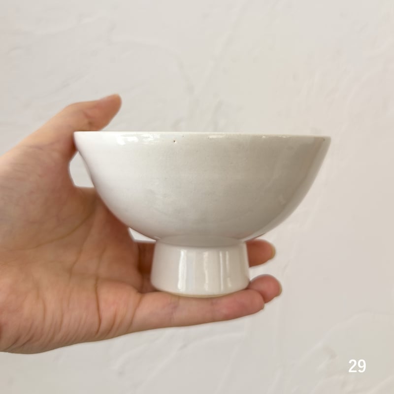 丸足お碗 23 / 茶碗 29 【水谷 ちえみ】 | ドライフラワーと、うつわと