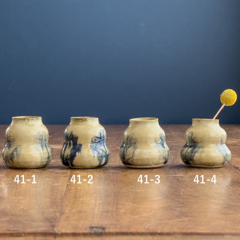 ひょうたん形ミニ花器 (41-1、41-2、41-3、41-4)【加賀美 円】※一点