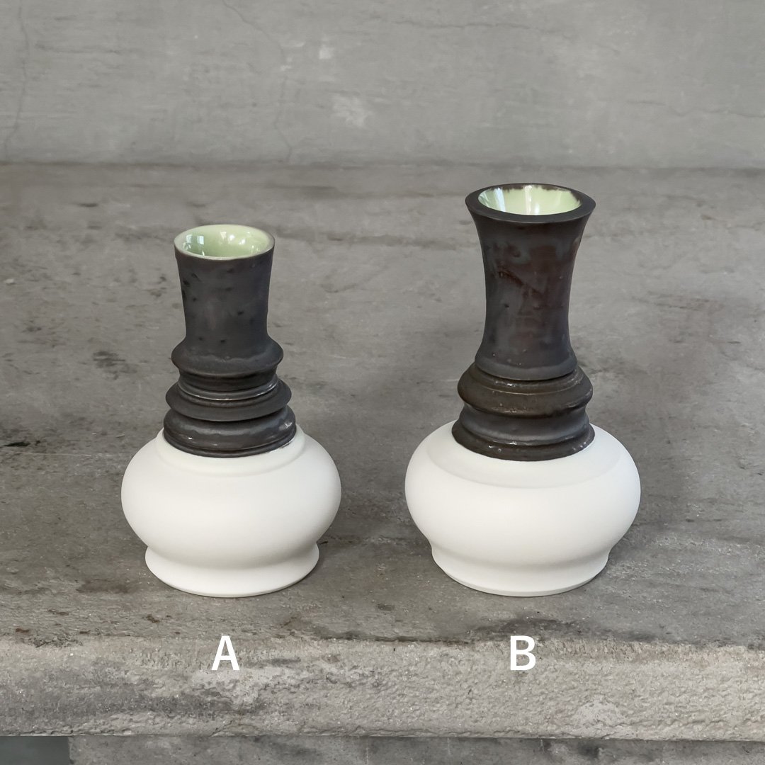 一輪挿し（A・B）【藤本綾子】※一点もの | ドライフラワーと、うつわと