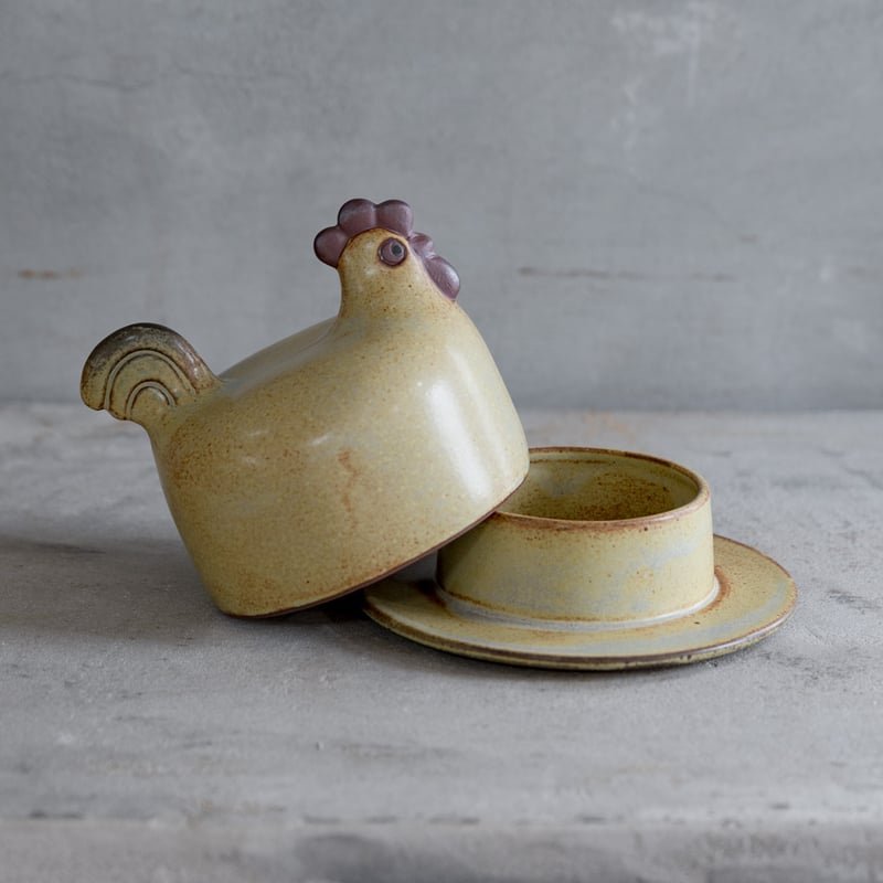 リサ・ラーソン×かしわ窯】にわとりのバターケース＜ヘリテージ