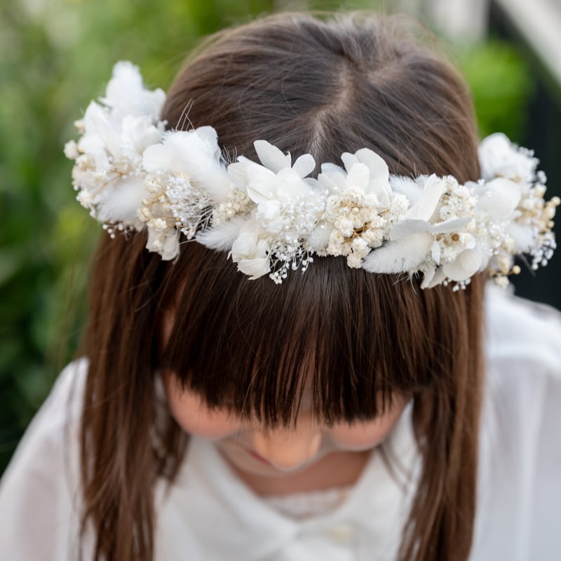 記念日を彩るドライフラワー プリザーブドフラワーの花冠 kids ver. 記念日を彩るドライフラワー プリザーブドフラワーの花冠 kids ver.