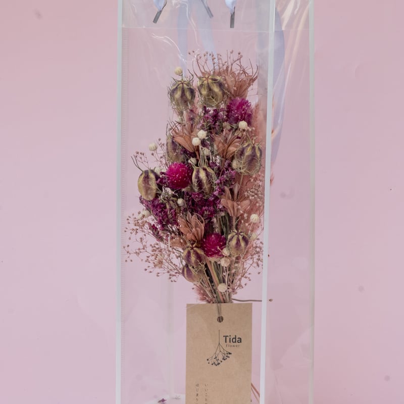 Tida Flowerの、ドライフラワーミニスワッグ | ドライフラワーと